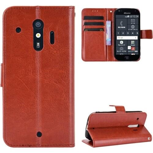 Apply to FUJITSU F-42A leather mobile phone shell clamshell FUJITSU F-01L retro magnetic mobile phone shell protective case