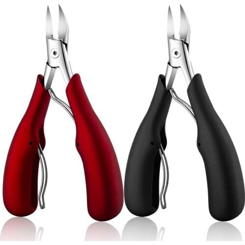 Toenails Pedicure Foot Nail Care Tools Sharp Stong Thick Ingrown Anti Splash Stainless Steel Nail Clippers
