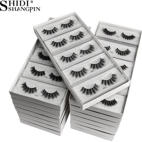 Wholesale Eyelashes 10/30/40/50/100 Pairs 3D Mink Lashes Natural False Eyelashes Hand Made Makeup Lashes Dramatic Mink Eyelash
