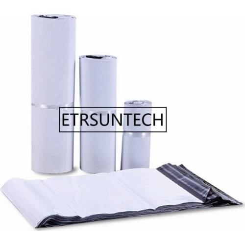100Pcs White black Express Self Adhesive Packaging Bags Plastic Courier Postage Poly Mailing Packing Pouches Goods Plus size