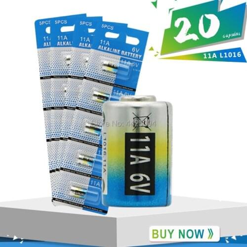 20pcs 11A 6V alkaline battery car remote control battery L1016 forAnti-theft alarm system