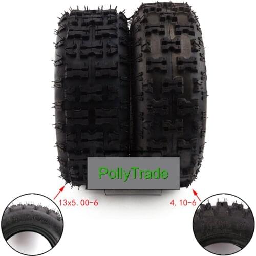 13x5.00-6 tire inch Tubeless Tyre For ATV QUAD Bike Gokart Scooter mini Buggy Mower Snow Plow motorcycles part vacuum tire 4.10