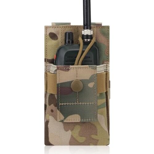 Tactical Walkie-talkie Bag Airsoft Accessoies Molle Interphone Pouch for Outdoor Hunting Airsoft Paintball Sports