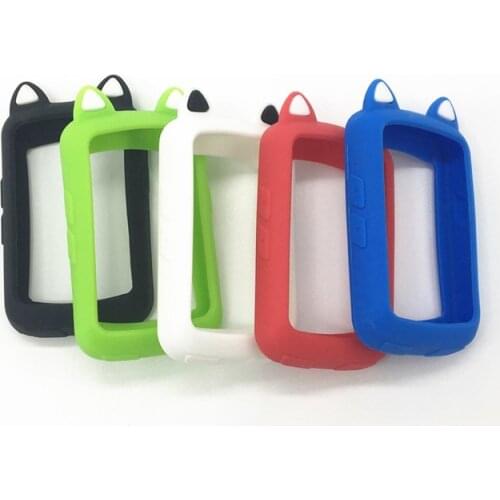 Generic Bike Gel Skin Case & Screen Protector Cover for Bryton Rider 530 GPS Computer Cartoon Cat Ear Case for bryton R530