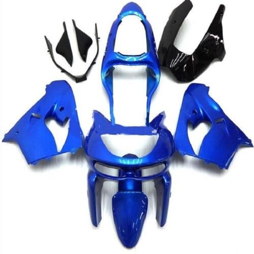 Top quality ABS for bodywork Kawasaki 98 99 zx9r fairings glossy blue 1998 1999 Ninja ZX 9R fairing set