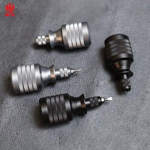 1PC Portable Mini Aluminum Alloy Magnetic Screwdriver Combination Set EDC Multitool