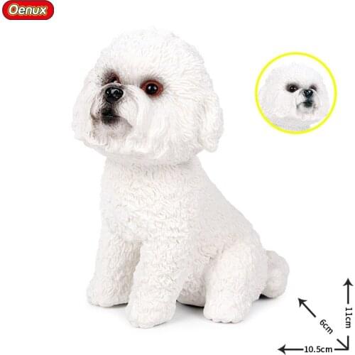 10.5*6*11CM Children simulation solid pet dog, Animal dog model toy teddy poodle For Childredn Gifts