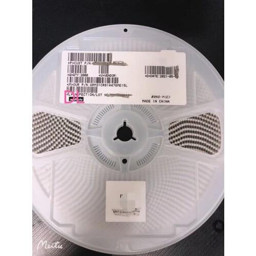 100pcs 47 X5R 10% 10V 1206 476K smd capacitor uF