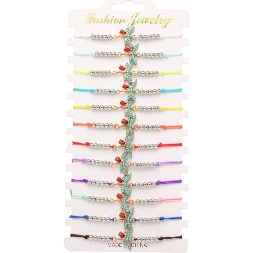 12 Pcs/Sets Charm Jewelry Crystal Dragonfly Bracelets for Women Vintage Multilayer Cuff Bracelets Bangles Adjustable Bracelet