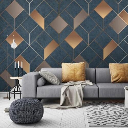 Custom 3D Wall Murals Wallpaper Creative Geometric Pattern Modern Living Room Bedroom TV Background Decor Papier Peint Mural 3D