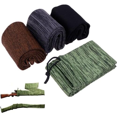 4 Color Silicone Treated Gun Sock Polyester Rifle Gun Shooting Fishing Rod Sock Protection Cover Bag Case Tactical Hunting Caza
