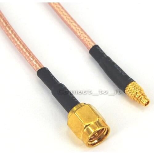 5 pieces/lot) Wholesale SMA Plug male to MMCX Male Plug connector pigtail extension cable RG316 30CM