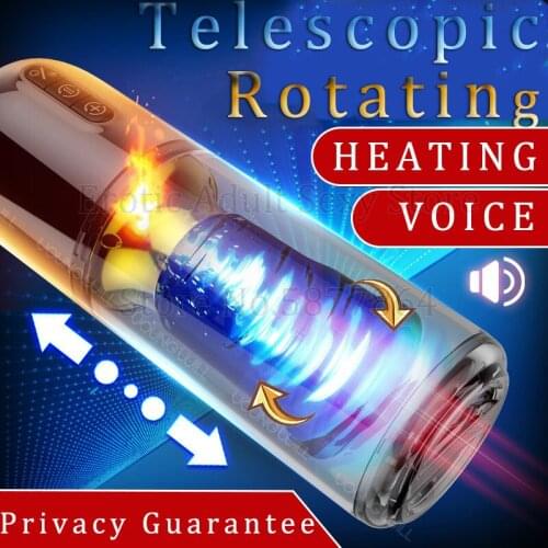 6-speed Automatic Telescopic Rotation Male Masturbator Masturbation Cup Vagina Real Pussy Sucking Sex Toys For Men Sex Machine