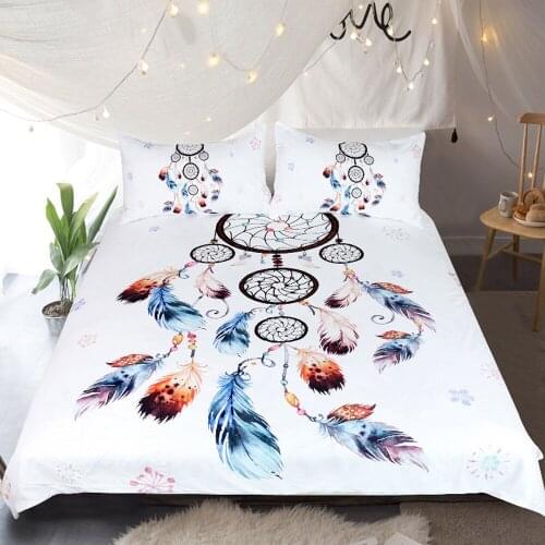Bohemian Dreamcatcher Bedding Sets Romantic Duvet Cover Set Queen King Quilt Cover Bedclothes Bed Linen