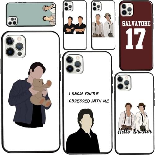 Damon Salvatore Stefan Case For iPhone 11 Pro Max 12 mini 12 Pro Max 6S 7 8 Plus SE 2020 X XR XS Max Phone Cover
