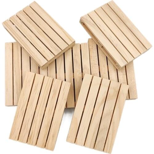 Mini Wooden Pallet Beverage Coasters for Hot and Cold Drinks Wood Pallet Coasters Flower Pot Cushion