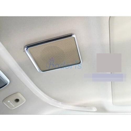 For Toyota Alphard VELLFIRE 30 2016-2019 Interior Roof Audio Speake Cover Sticker Trim Accessory Auto Chrome Accessories