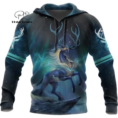 Camo HUNTING ANIMALS elk deer art 3D Hoodies Hoodie Men Women New Fashion Hooded Sweatshirt Long Sleeve Casual Pullover coat-25