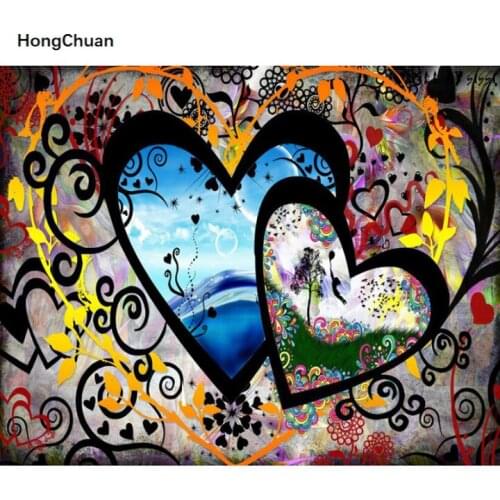 Cartoon love 5D DIY diamond painting cross stitch needlework home decoration square/round mosaicdiamond thorn show new year gift