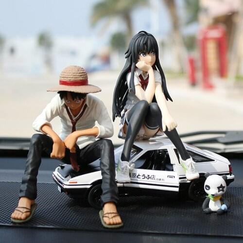 Cute doll cartoon anime hand-made car ornaments car interior decoration supplies car accessories for boys girls birthday gifts