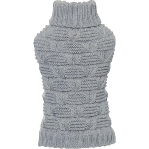 Lovely Warm Dog Sweater Cloth Winter Pet Knitted Yorkshire Outfits With Stereoscopic Pattern Pet Clothing Supplies