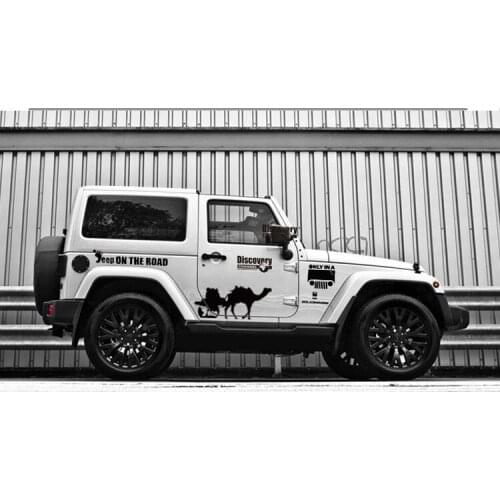 Car Sticker for Jeep Wrangler, for Cherokee, for Compass, 3 Color Decals, 3D Sticker, free shipping Reflective Car Stickers
