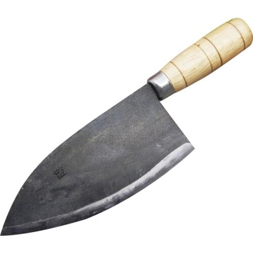 CZQ Handmade Clip Steel Round Belly Kill Fish Knife Hotel Seafood Cutting Knives Outdoor Filleting Farm Fish Slaughtering Knife