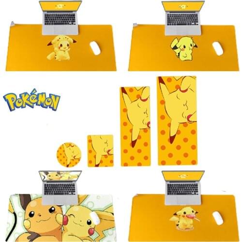 Pokemon Pikachu Anime Table Mat Mouse Pad Non-slip Thickening Seam Desk Mat Small Mouse Pad Can Be Washed Free Shipping2021 New