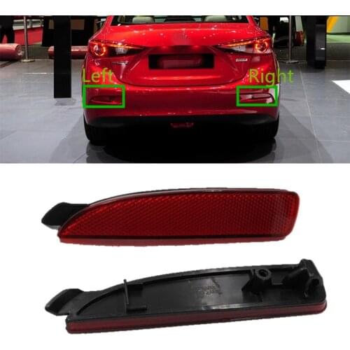 Rear Bumper Fog Light Left/Right Fog Lamp Reflector For Mazda 3 5 6