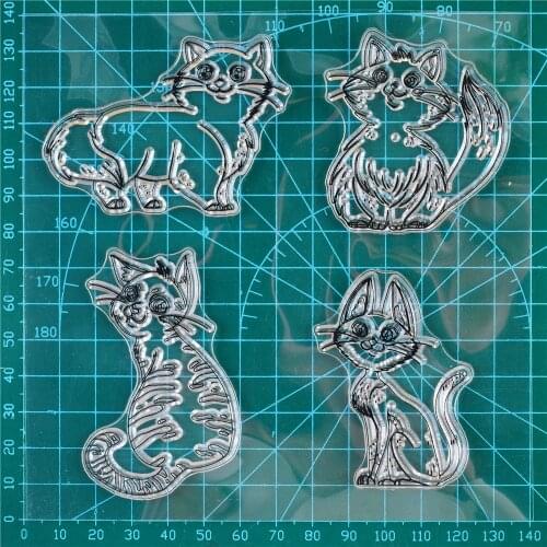 Smile Cats Transparent Clear Stamp/silicone Seal DIY Scrapbook Album Card Making Notebook Christmas Decorative Supplies New