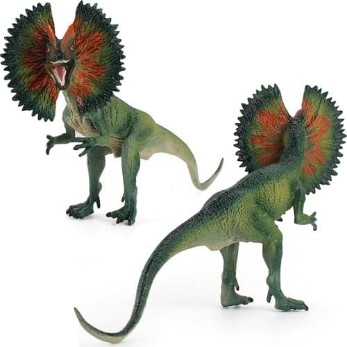Realistic Dinosaur Model Lifelike Dilophosaurus Dinosaurs Figure Playset Gift For Children Simulation Dinosaurs Animal Toy
