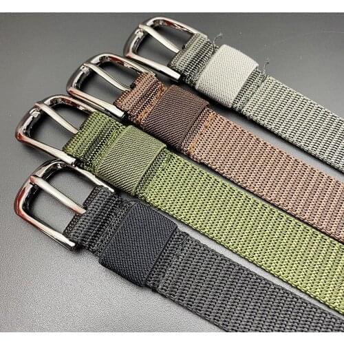 Hole belt ladies lengthened simple wild old breathable strong black jeans student thin belt