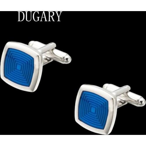 DUGARY Luxury shirt cufflinks for mens Brand cuff buttons cuff links High Quality Square wedding abotoaduras Jewelry gemelos