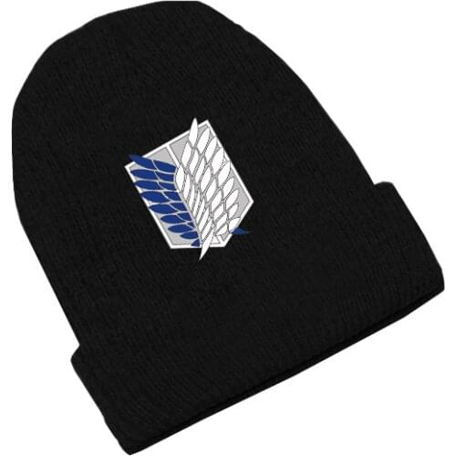 Unisex Anime Attack On Titan Itachi Cosplay Hat Anime Beanies Knitted Hat Hip-Hop Cap Adult