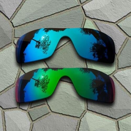 Sky Blue&Jade Green Sunglasses Polarized Replacement Lenses for Oakley Batwolf