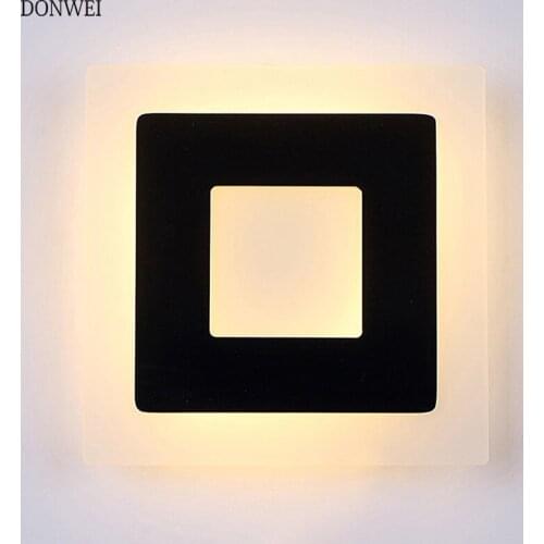 18W LED Wall Lamp lampada Bedroom Beside Wall Light Home Indoor Decoration Lighting Corridor Acrylic Wall Sconce AC90-260V