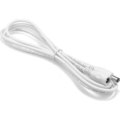 100pcs 5.5mm x 2.1mm DC Power Extension Cable 1.5m 1m 2m 5V 12V 3A DC Jack Connectors Electrical Wires For CCTV RGBW LED Strip