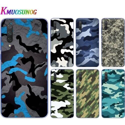 Camouflage Pattern For Xiaomi Mi 11i 11 10i 10T 10 9T 9SE 9 8 A3 CC9 CC9E Note 10 Lite Pro Ultra Soft Phone Case