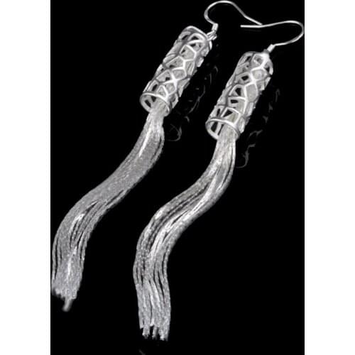 Wholesale Price Beautiful Tassel 925 Sterling Silver Women Drop Earring High Quality Fashion Earrings Jewelry
