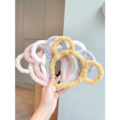 1PCS New Cute Cat Ears Headband Headwear Wash Makeup Funny Ears Headband Birthday Party Hair Accessories Gifts for Kids