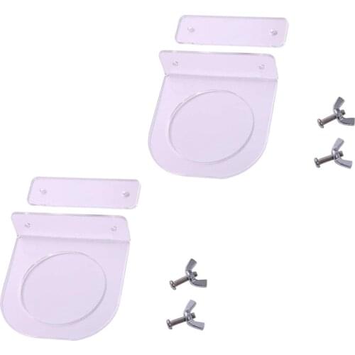 2x Bird Feeding Cup Cage Clamp Embedded Feeder Bracket Stand Feed Products