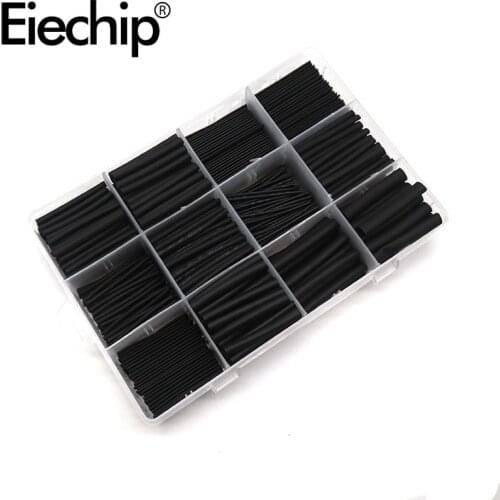 560Pcs Heat Shrink Sleeving Assorted kit Electrical Wire Cable Polyolefin Insulation Shrink wrapping Shrinkage 2:1 Waterproof