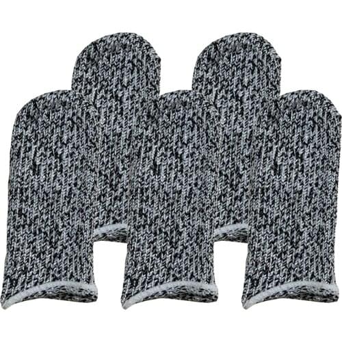 5x Anti-Cut Finger Cots HPPE Finger Sleeve Glove for Work Sculpture Reusable