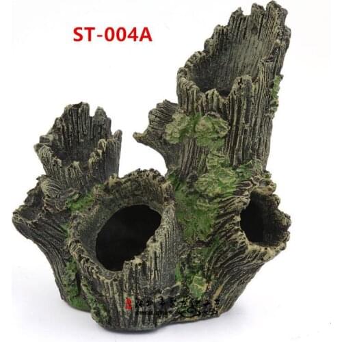 Aquarium resin handicraft house tree root play house hollow tree hole