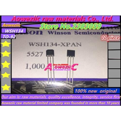 Aoweziic 100% new original WSH134-XPAN WSH134 TO92S W134 unipolar Holzer switch sensor