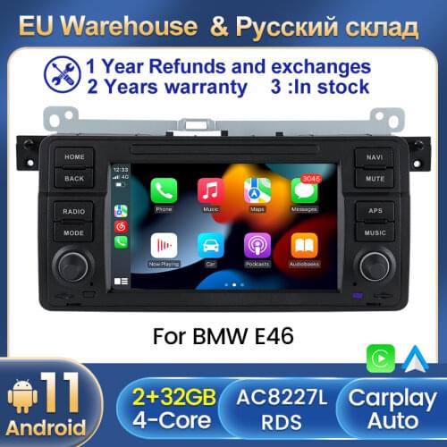 Android 1Din For BMW E46 Coupe M3 Rover 316i 318i 325 330 335 Car Radio Multimedia Video Player Navigation GPS WIFI BT No DVD