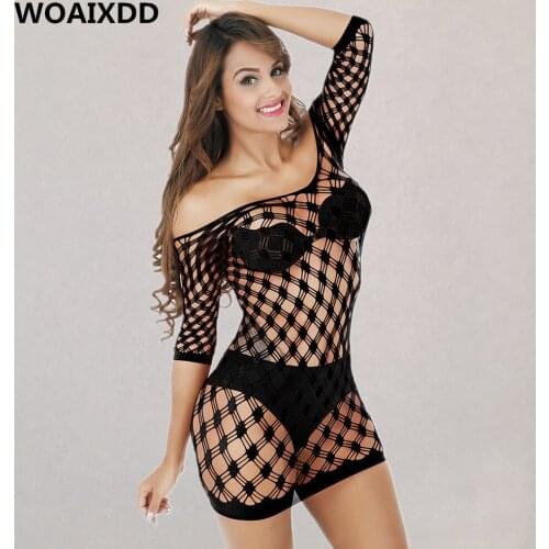 Fishnet Sexy Underwear Plus Size Sexy Lingerie Hot Transparent Baby Dolls Exotic Dress Erotic Lingerie For Women Sex Costumes