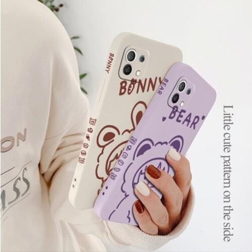 Cartoon Cute Girl Phone Case For Xiaomi Mi 11 10T 10 lite 9T Note 10 Redmi Note 9 9T 8 8Pro 7 7Pro 9 9A K40 K30 Silicone Cover