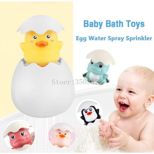 Baby Bath Toy Duck Penguin Egg Water Spray Sprinkler Bathroom Sprinkling Shower Swimming Water Game Toys For The Baby Toys