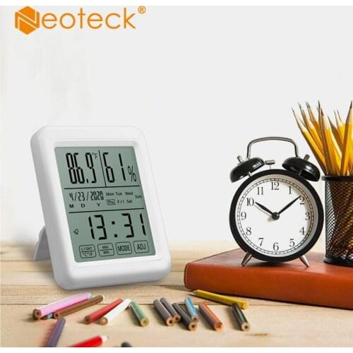 Neoteck Digital Hygrometer Thermometer Temperature Humidity with Large Touchscreen Backlight Indoor Outdoor Hygrometer